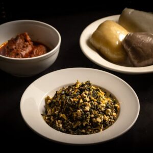 Efo with Egusi
